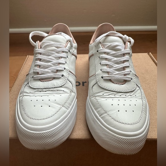 Reformation The Harlow Sneaker, White/Serenade, Size 6 - Picture 9 of 10